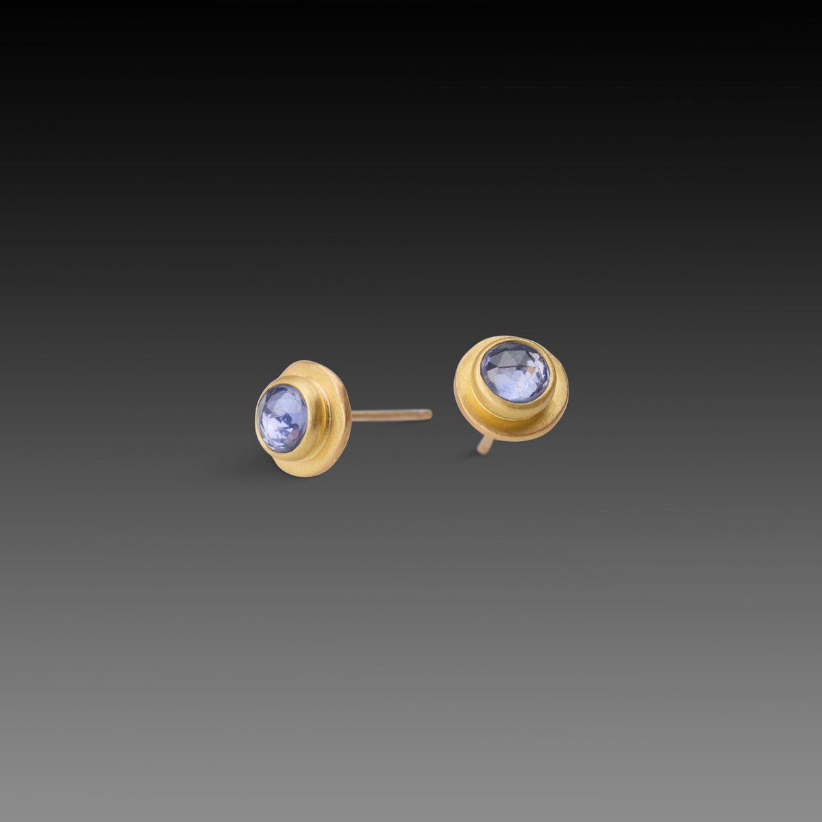 Blue Sapphire Stud Earrings