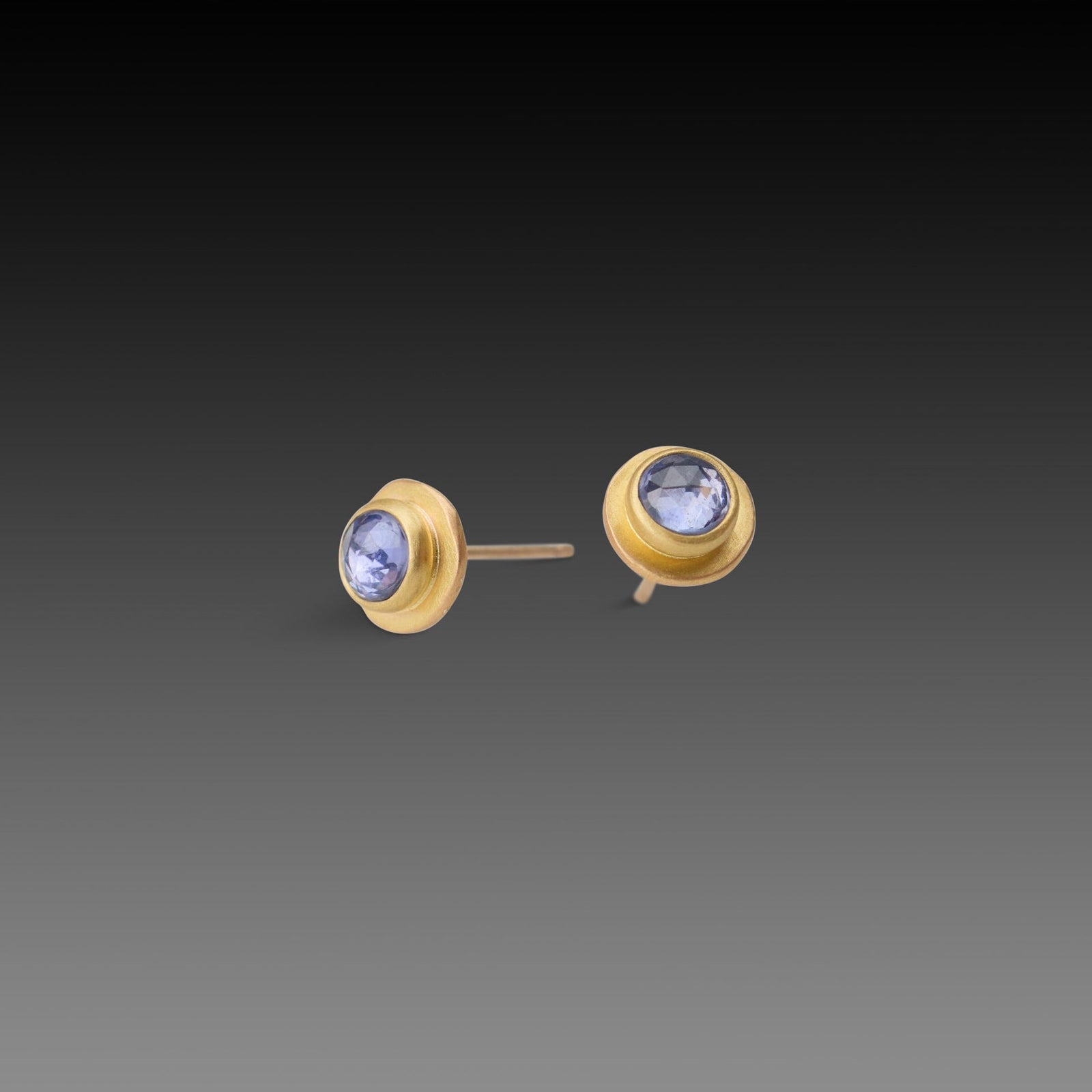 Blue Sapphire Stud Earrings