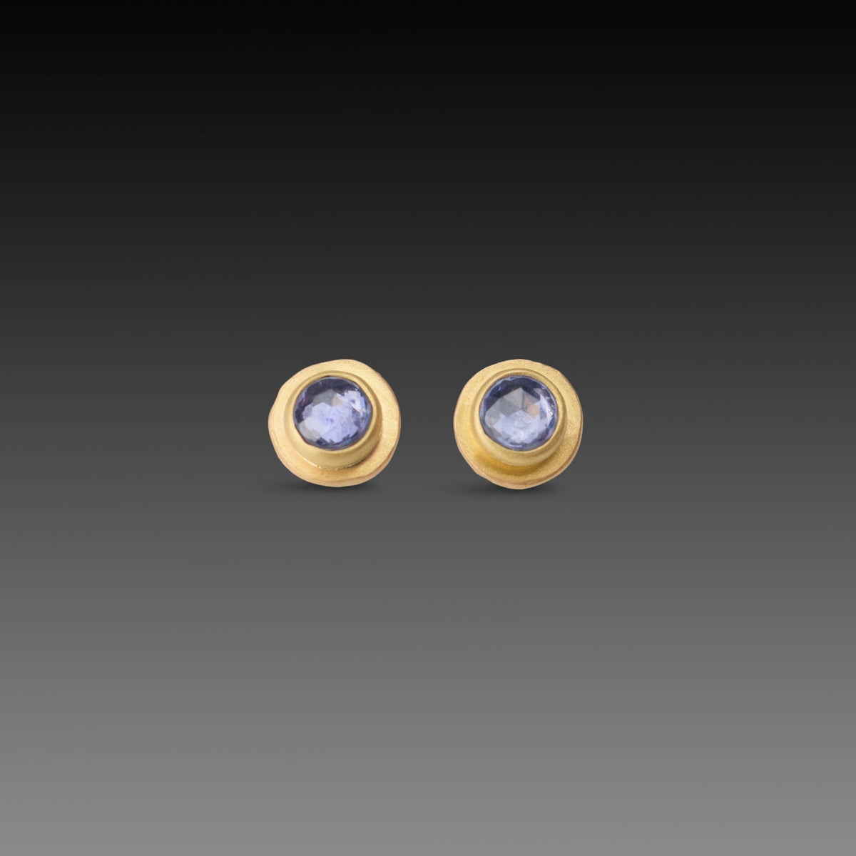 Blue Sapphire Stud Earrings