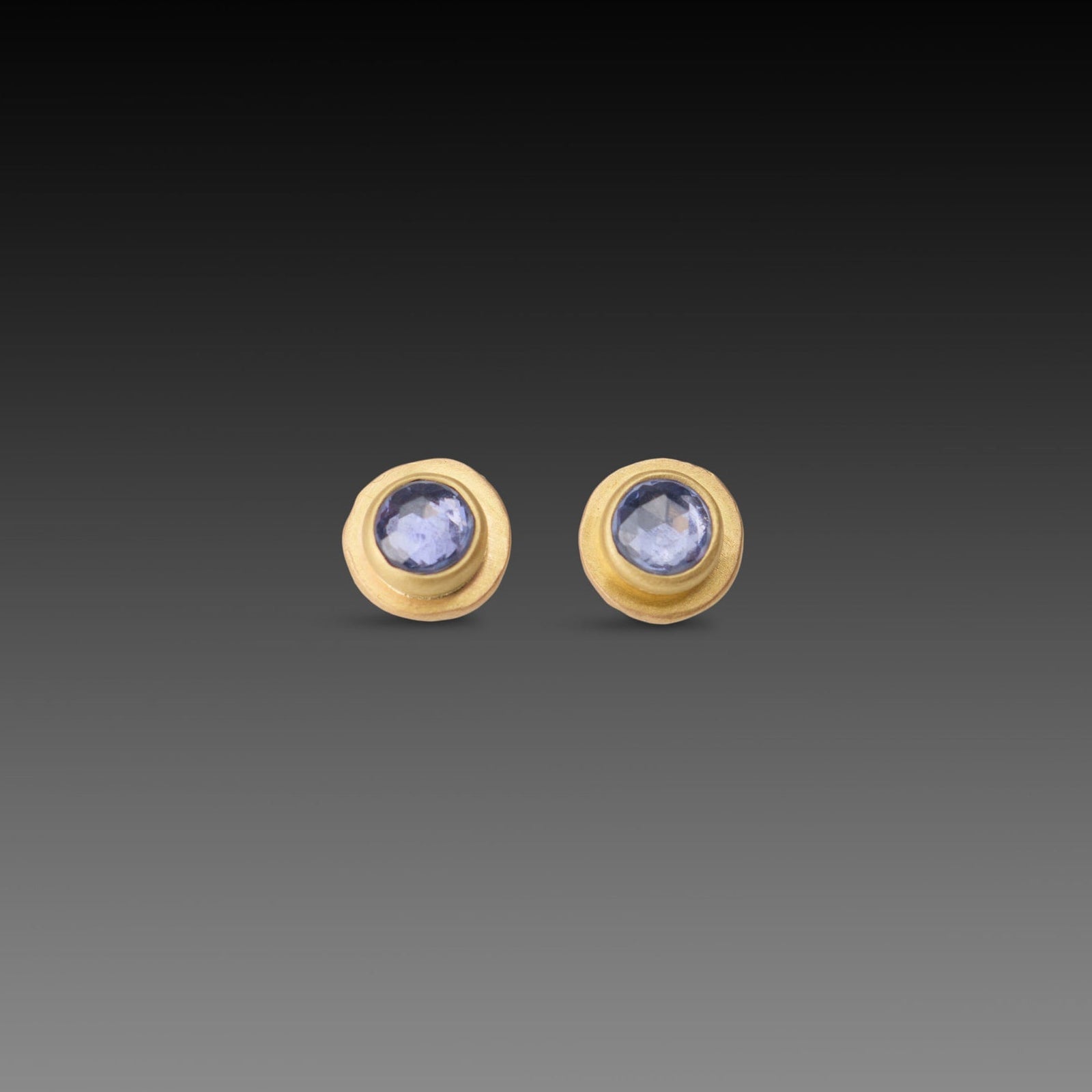 Blue Sapphire Stud Earrings