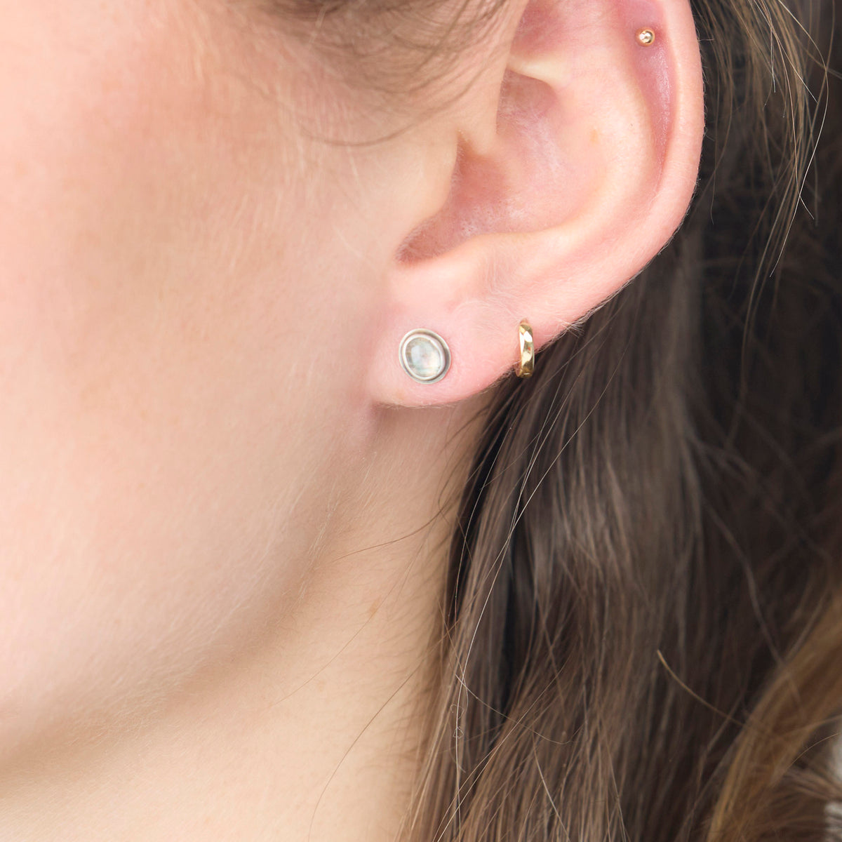 Labradorite Stud Earrings