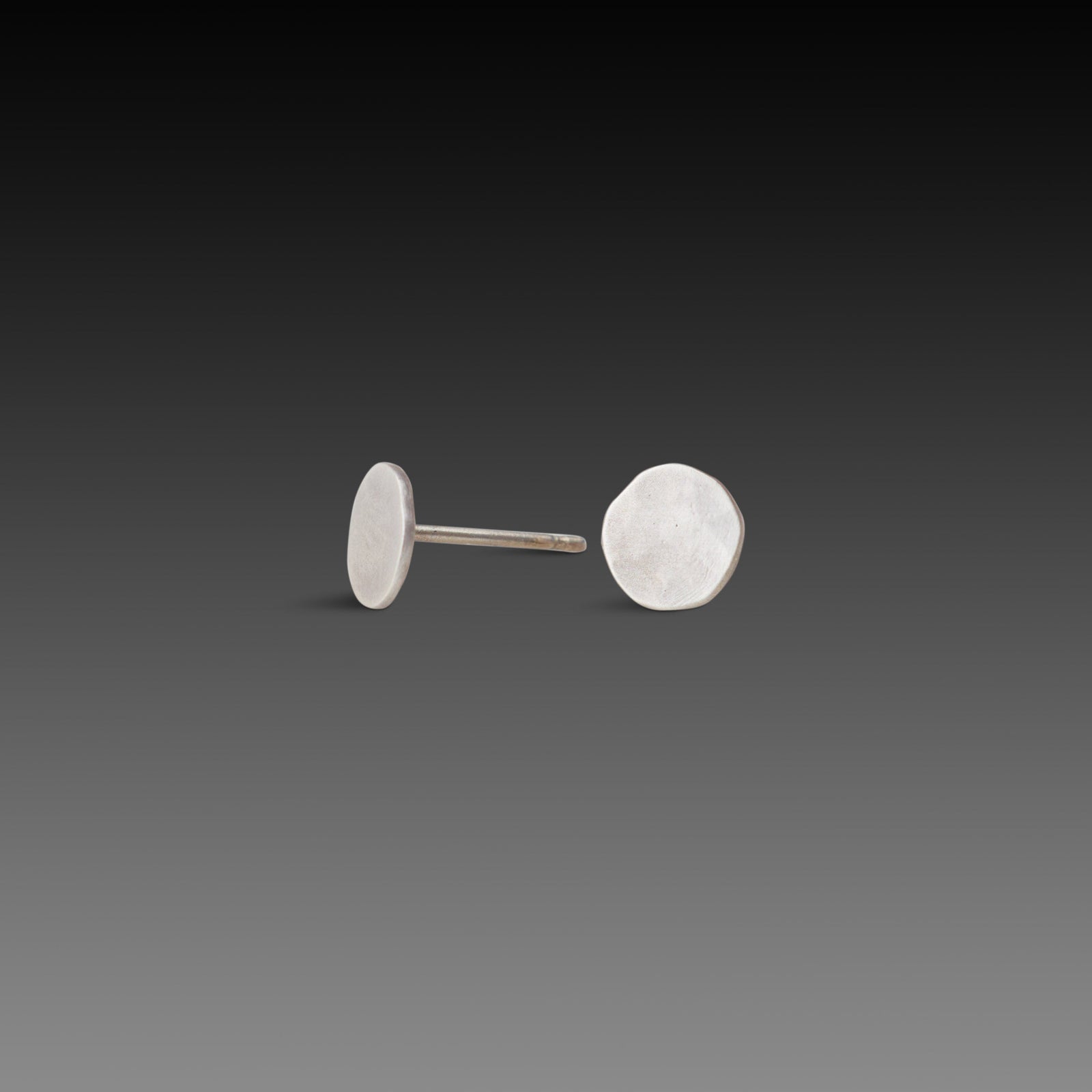 Simple Disk Stud Earrings
