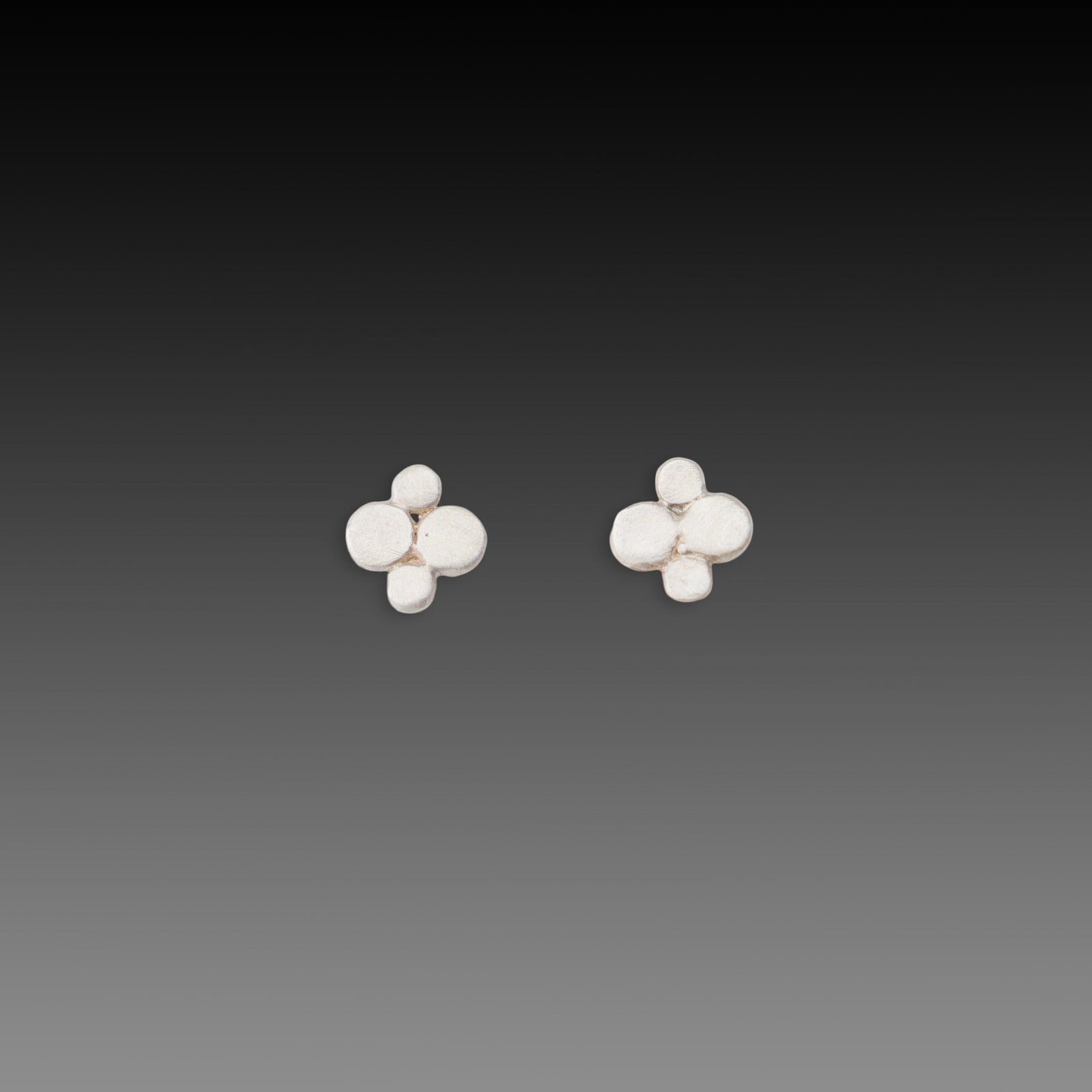 Tiny Multi Disk Stud Earrings