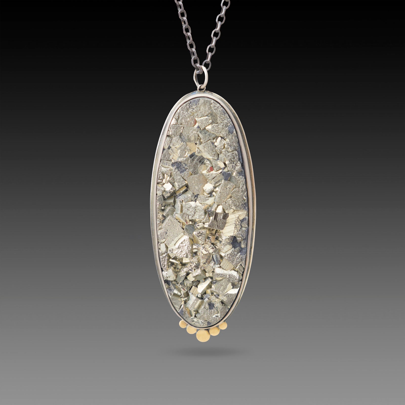 Pyrite Statement Necklace