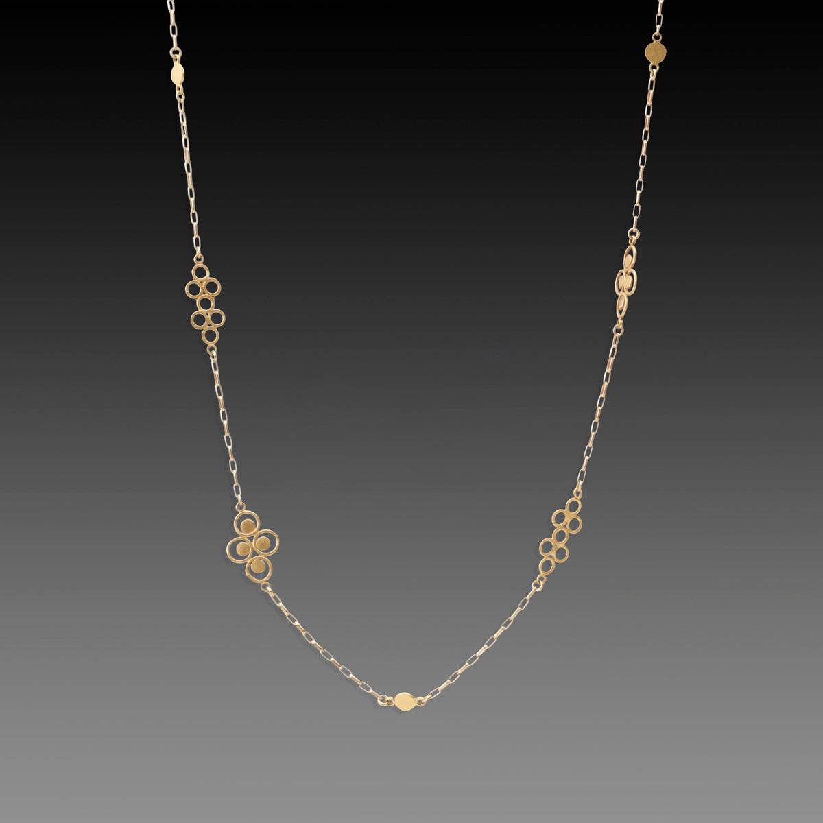 Gold Filigree Chain Necklace