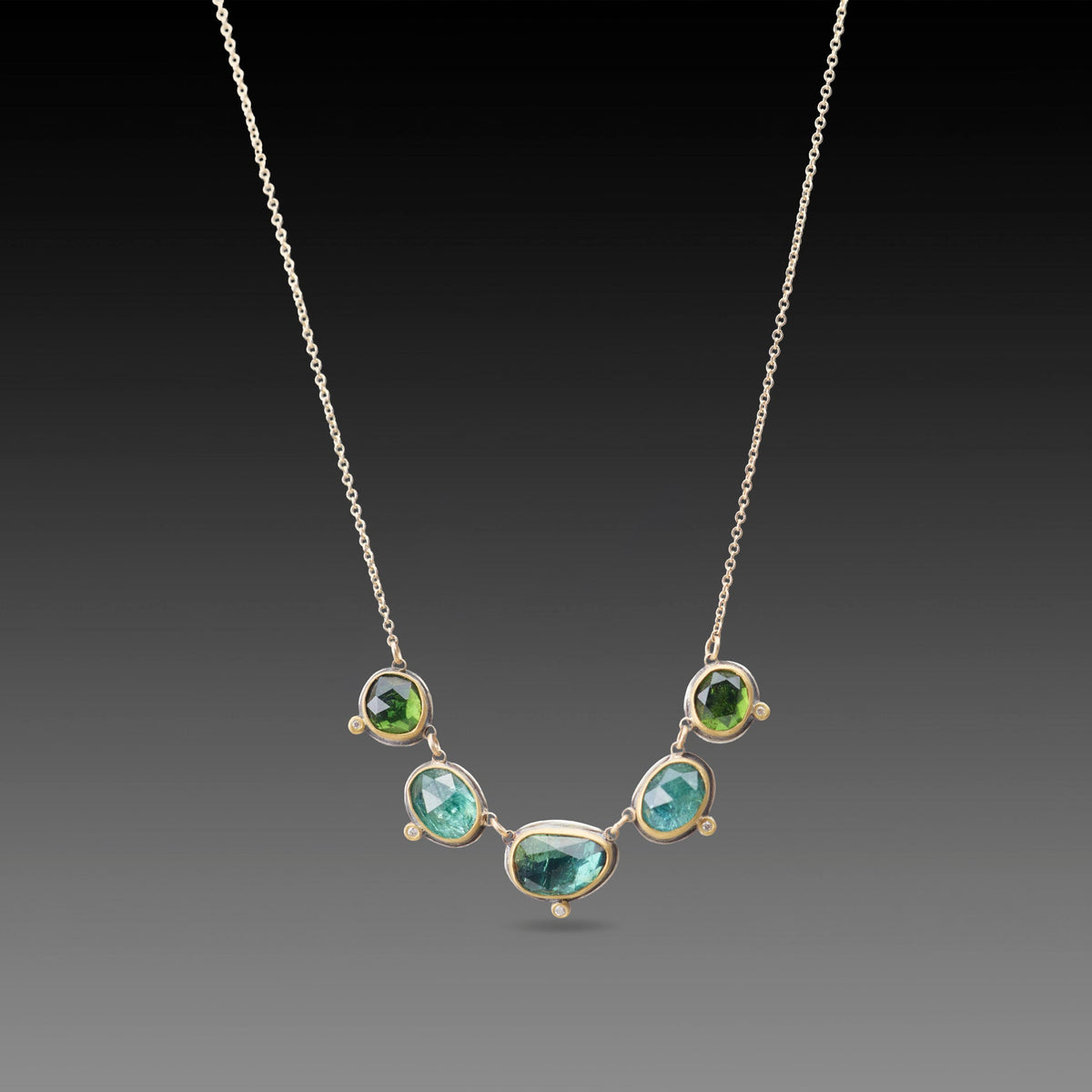 Linked Tourmaline Necklace