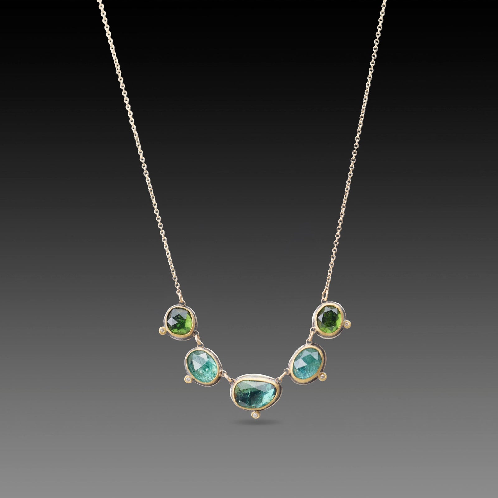 Linked Tourmaline Necklace
