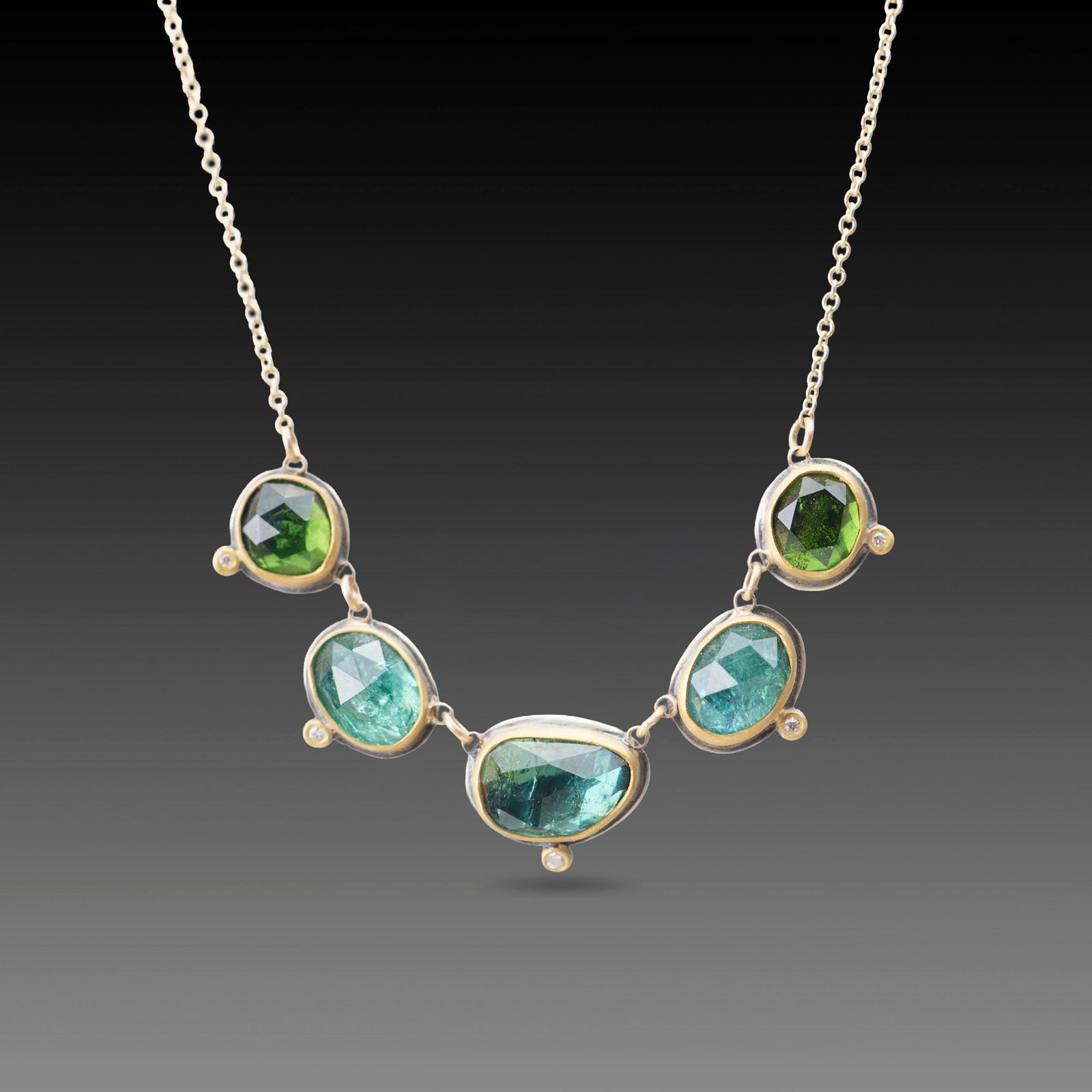 Linked Tourmaline Necklace