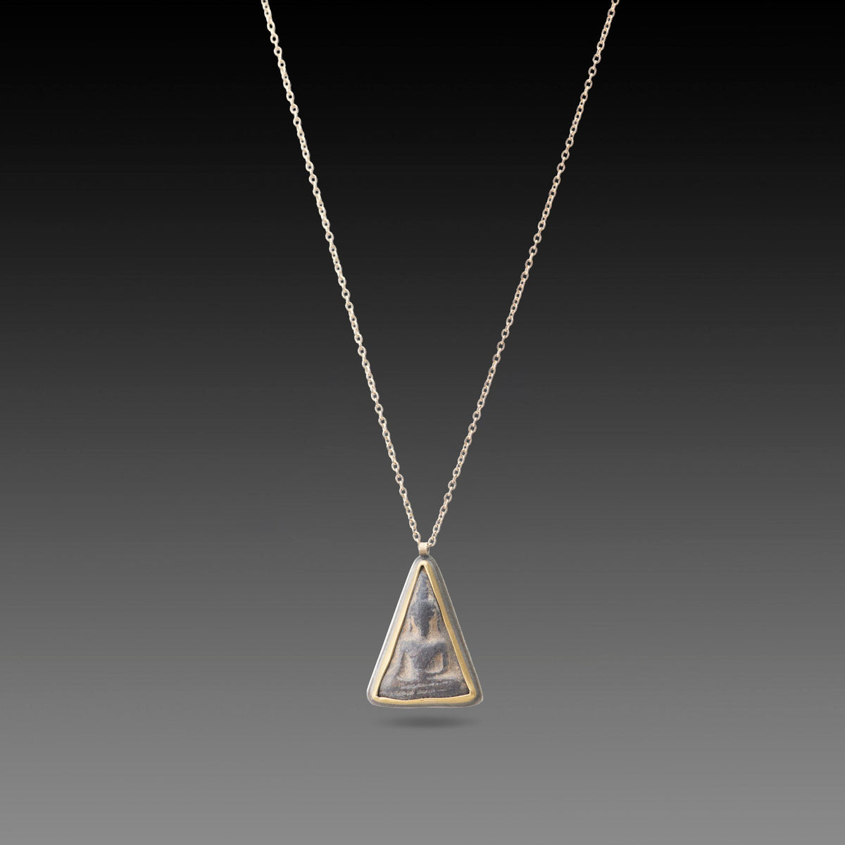 Triangle Buddha Amulet Necklace