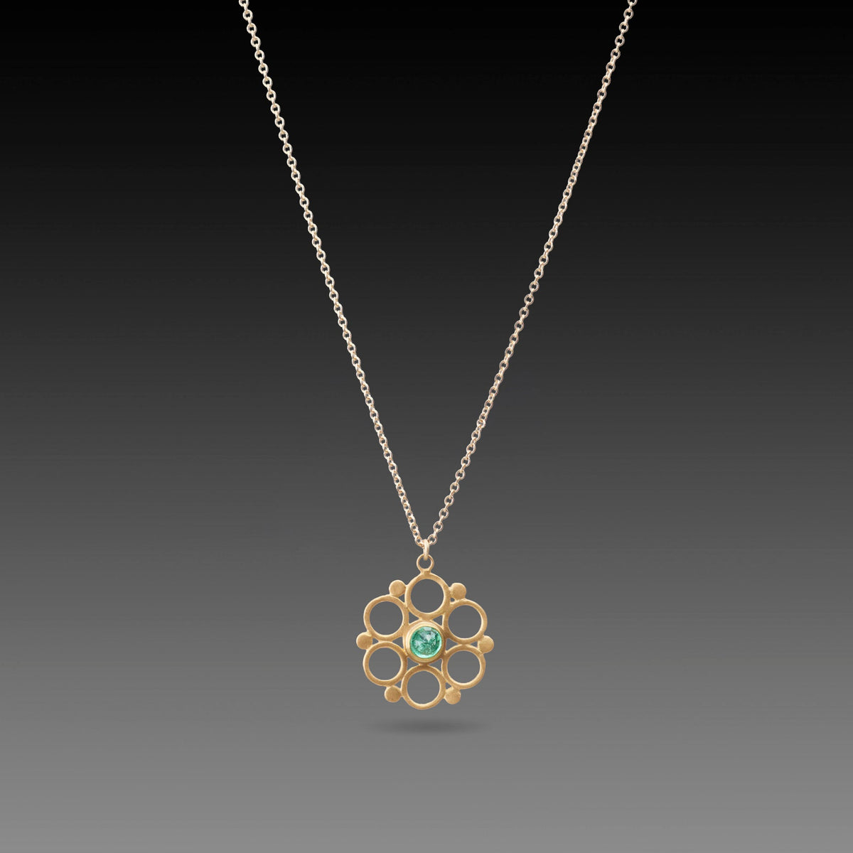 Emerald Mandala Necklace
