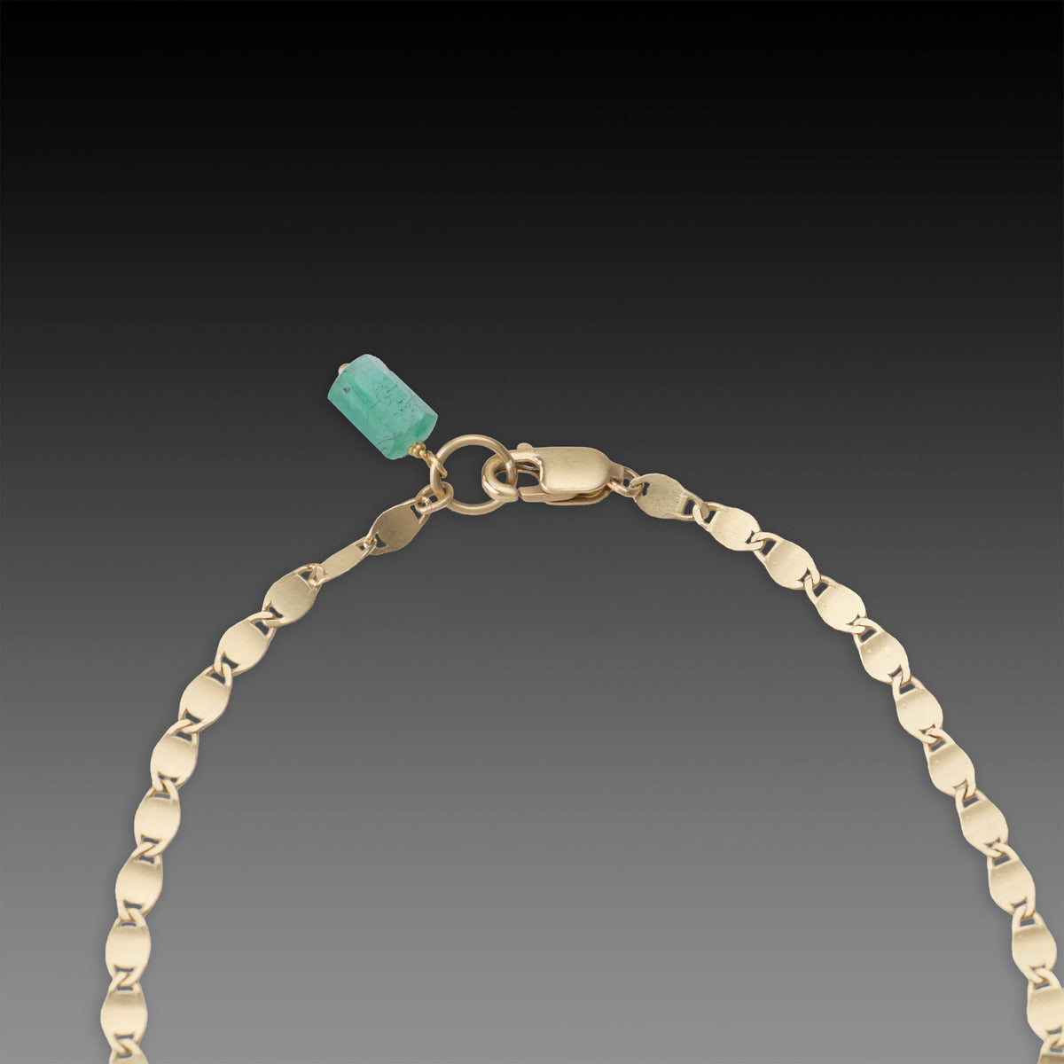 Delicate Gold Flat Chain Bracelet