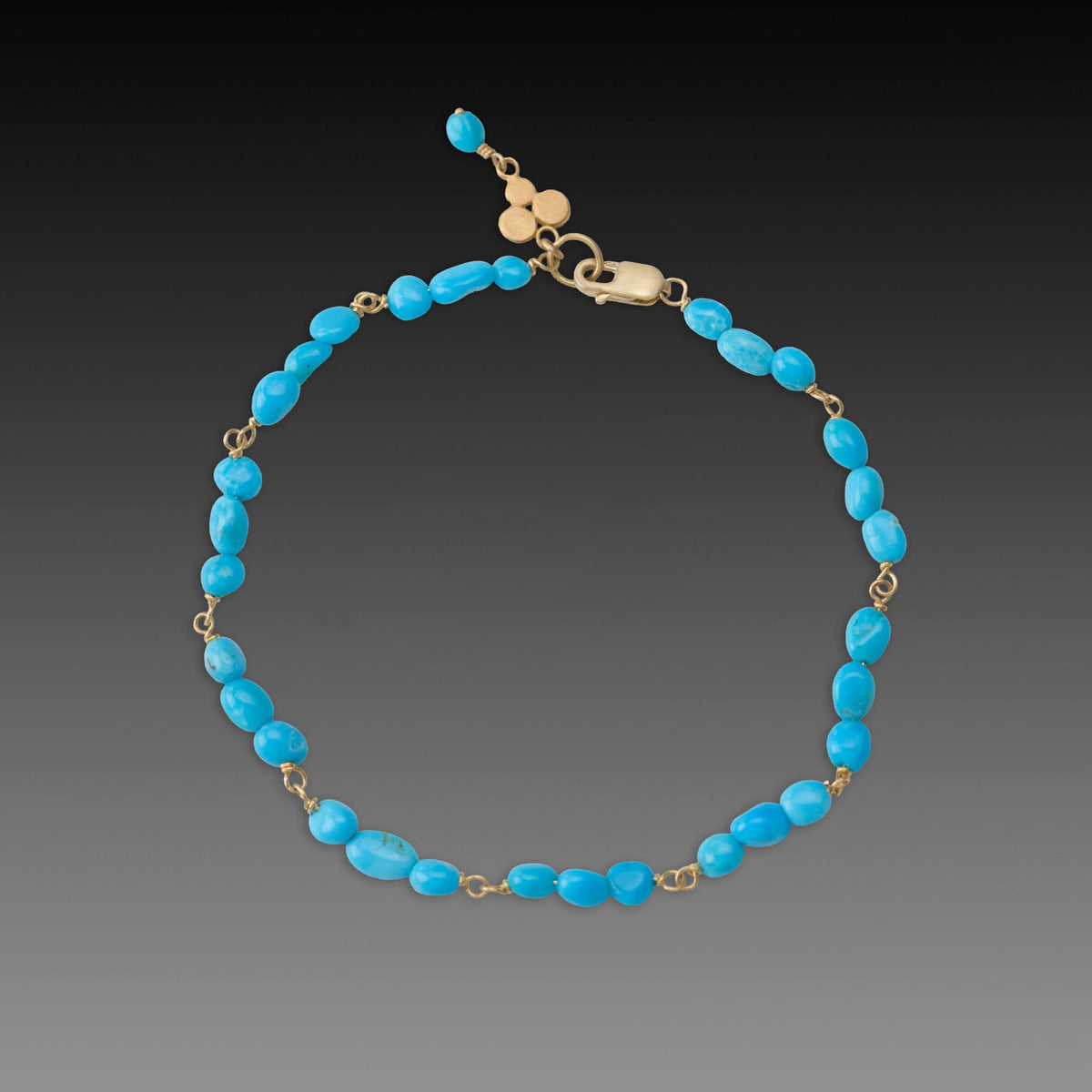 Turquoise &amp; Gold Bracelet