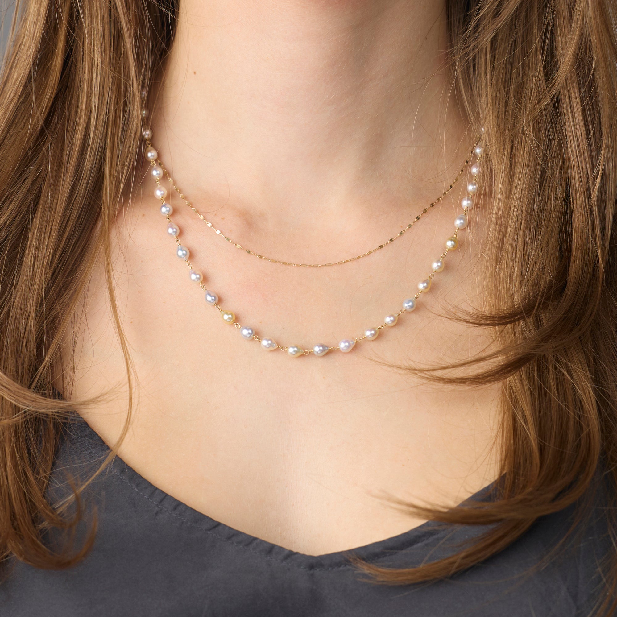 Natural Pearl Necklace - Ananda Khalsa