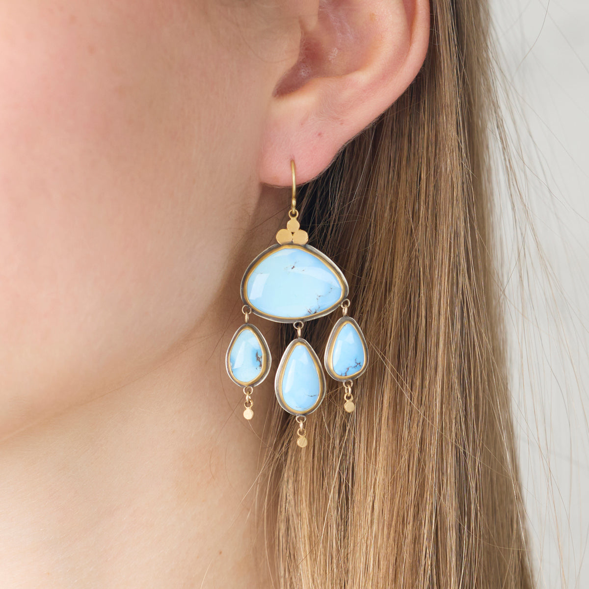 Turquoise Chandelier Earrings