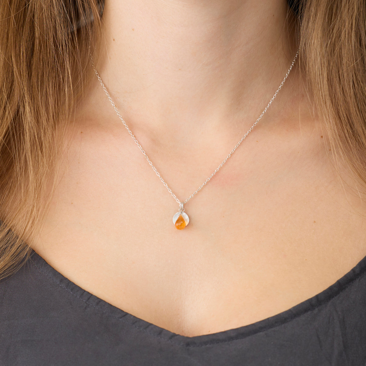 Carnelian Charm Necklace