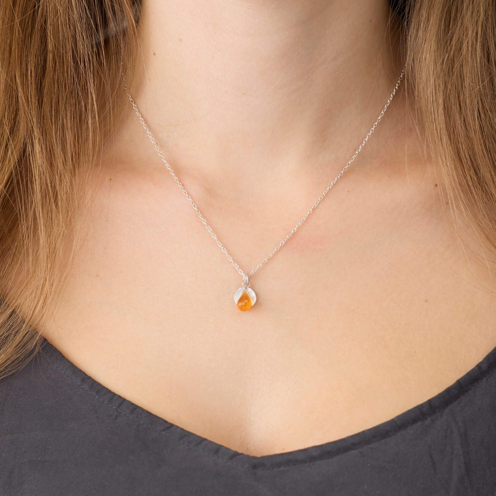 Carnelian Charm Necklace