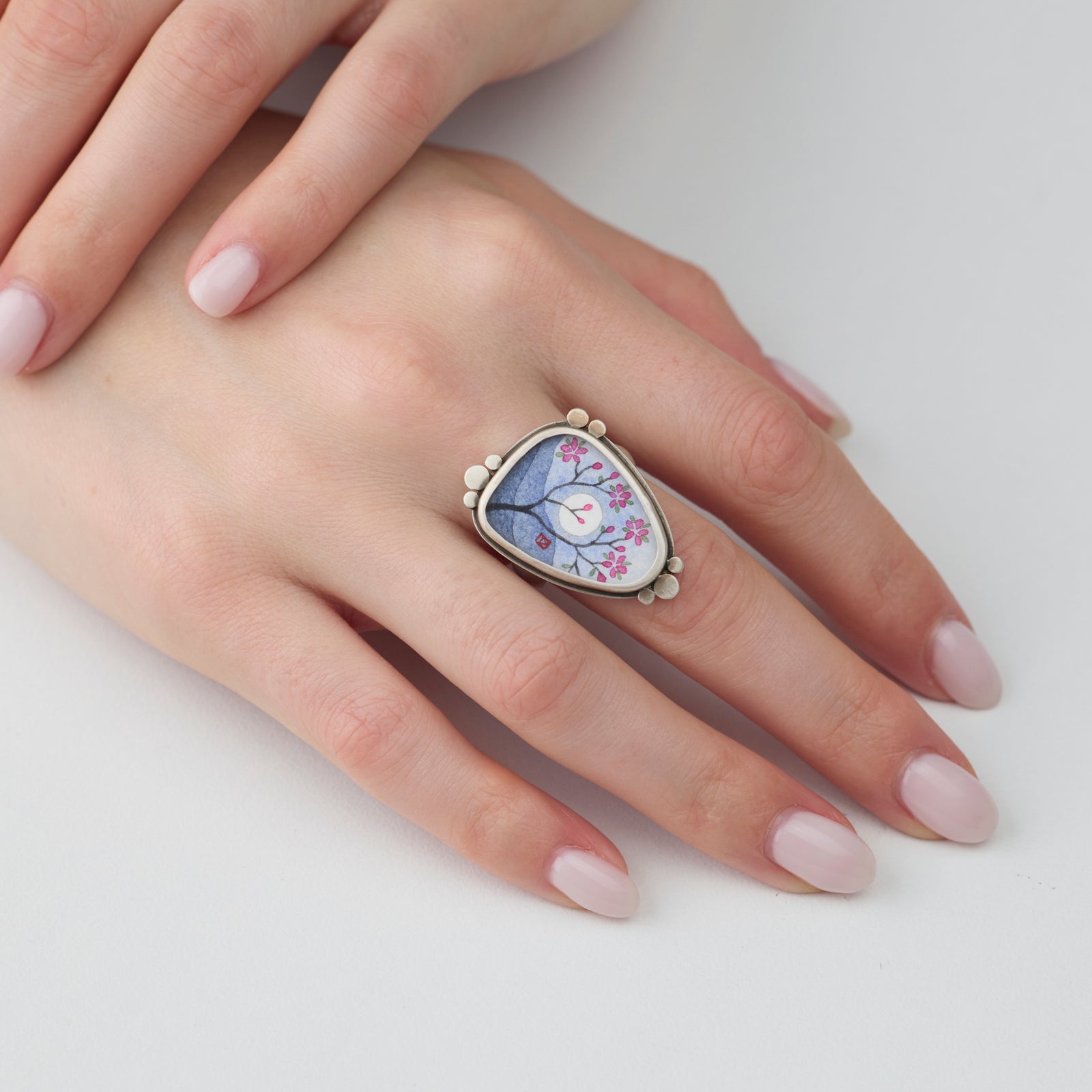 Evening Plum Blossom Ring