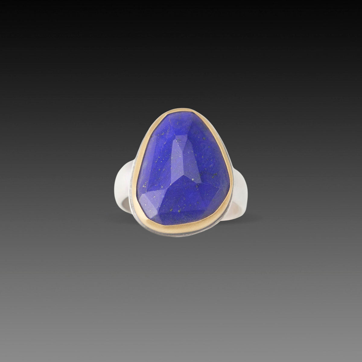 Lapis Ring with Pyrite Flecks