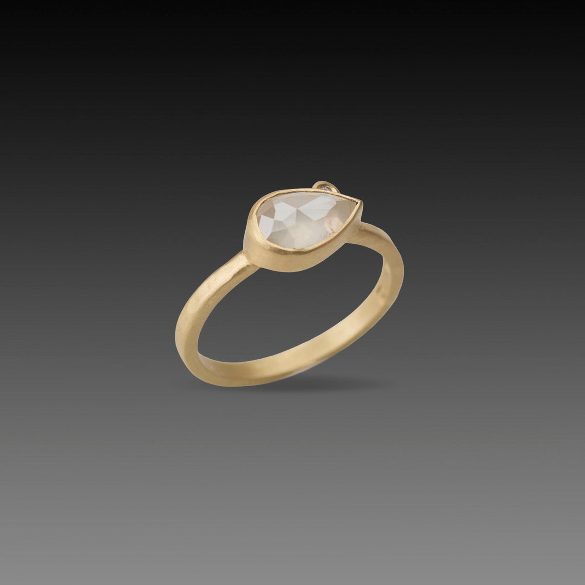 East West Gray Diamond Ring