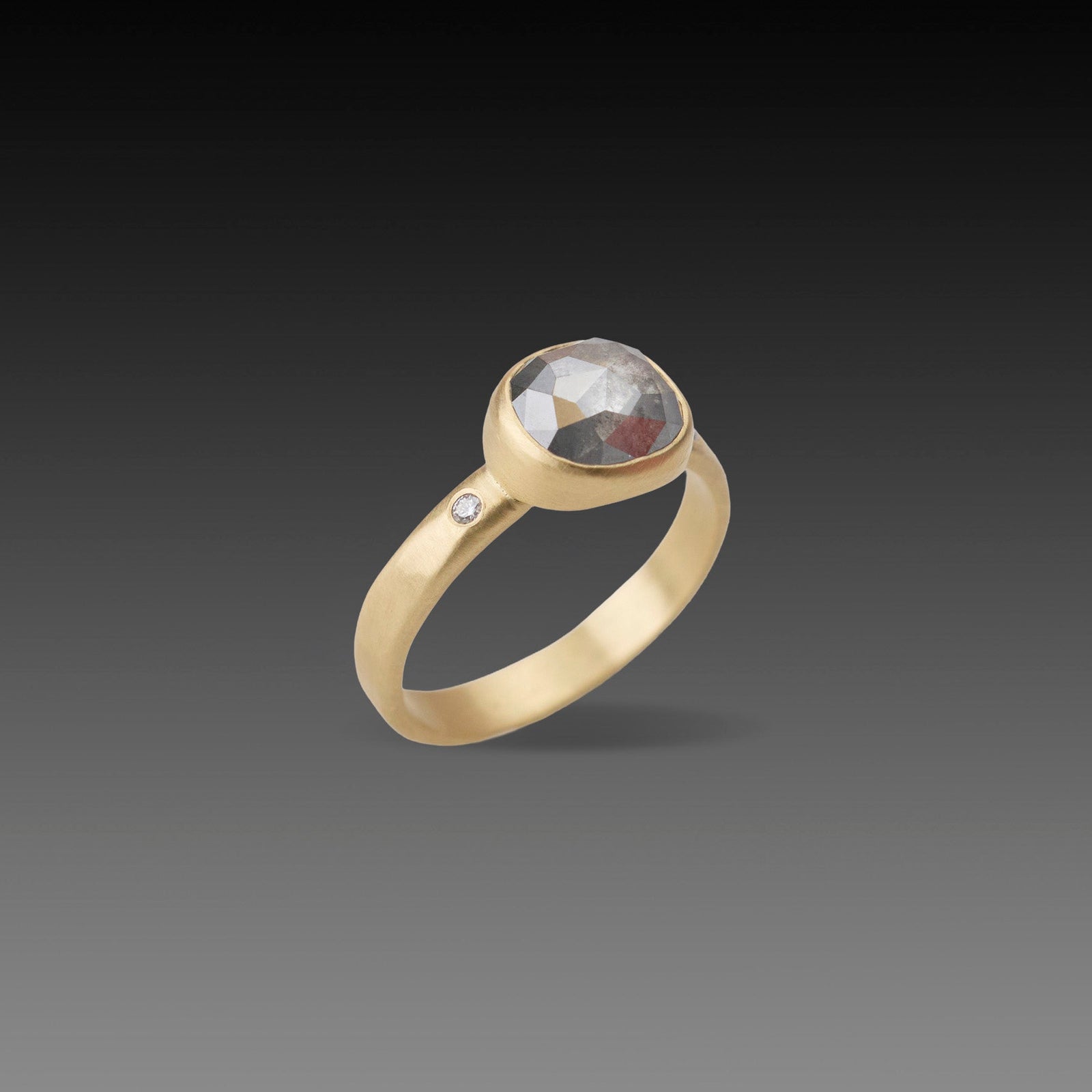 Smokey Gray Diamond Ring