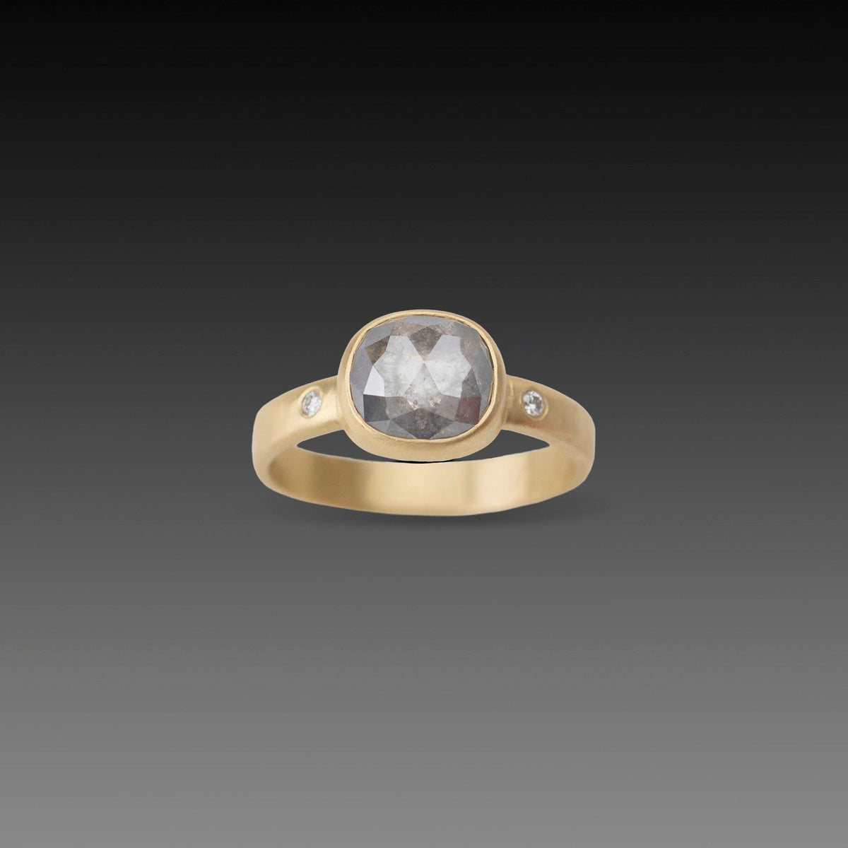 Smoky Gray Diamond Ring