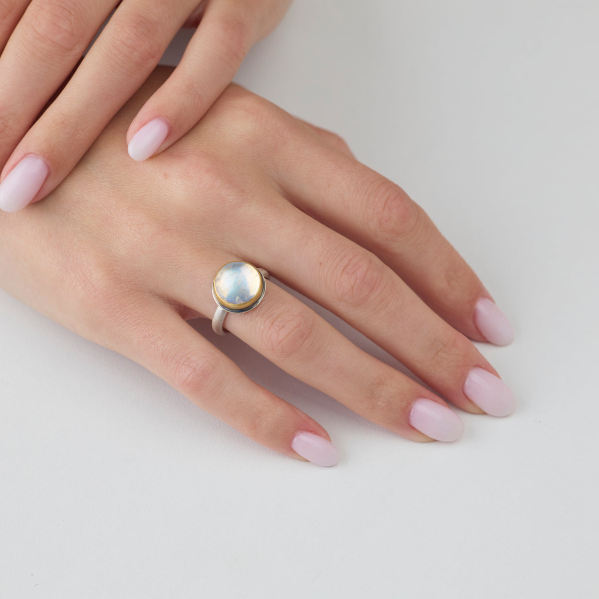 Moonstone Orb Ring