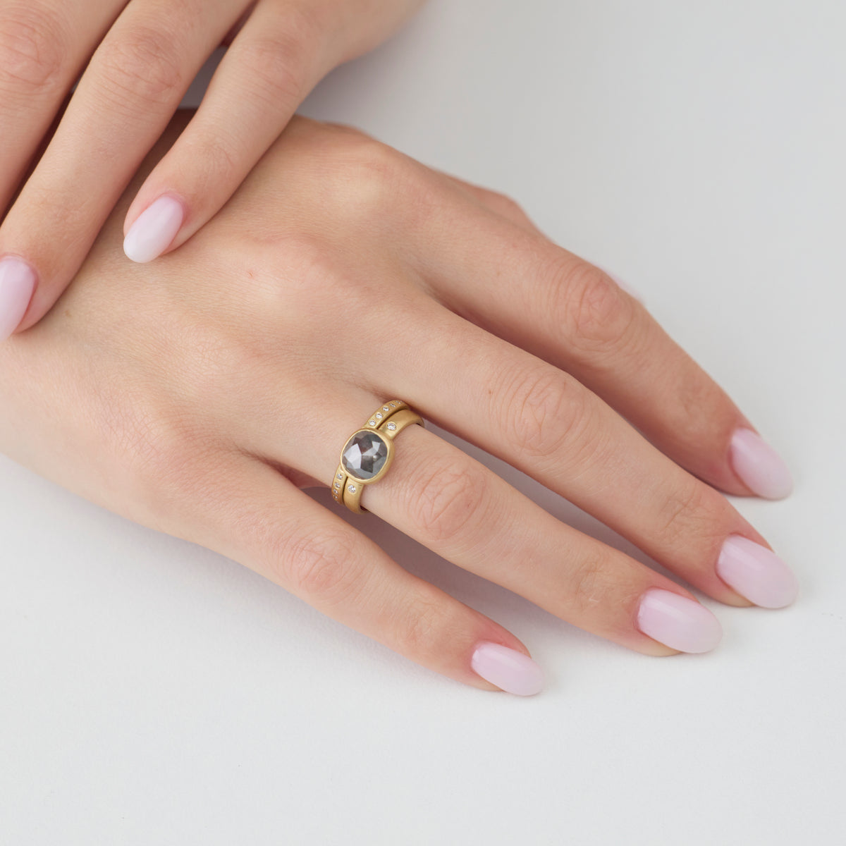 Smokey Gray Diamond Ring