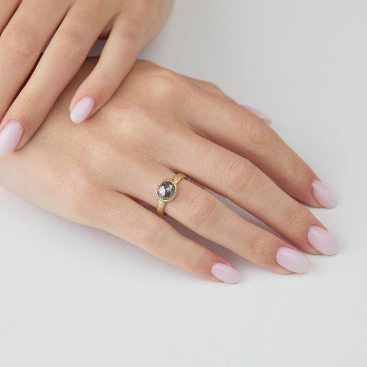 Smokey Gray Diamond Ring