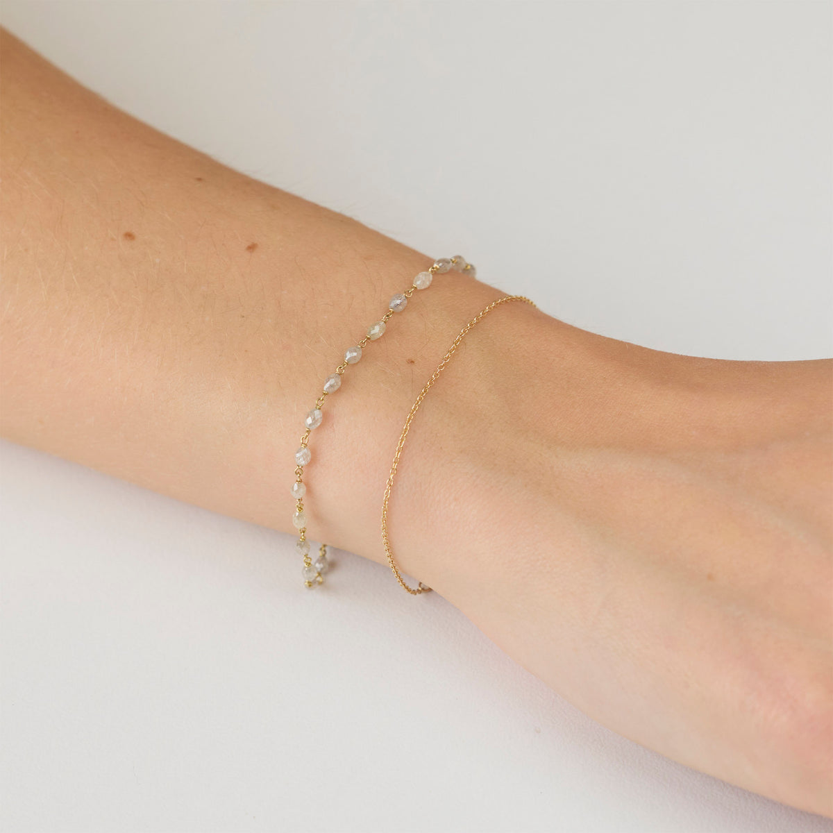 Twinkling Gray Diamond Bracelet