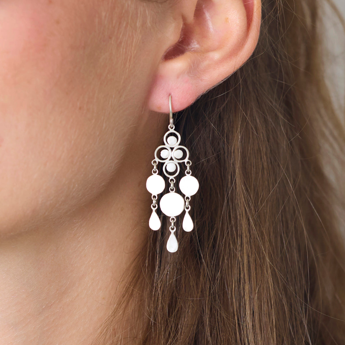 Sterling Silver Chandelier Earrings