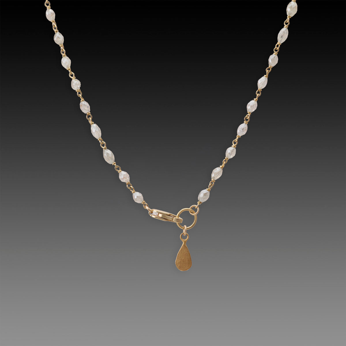 Twinkling Gray Diamond Necklace