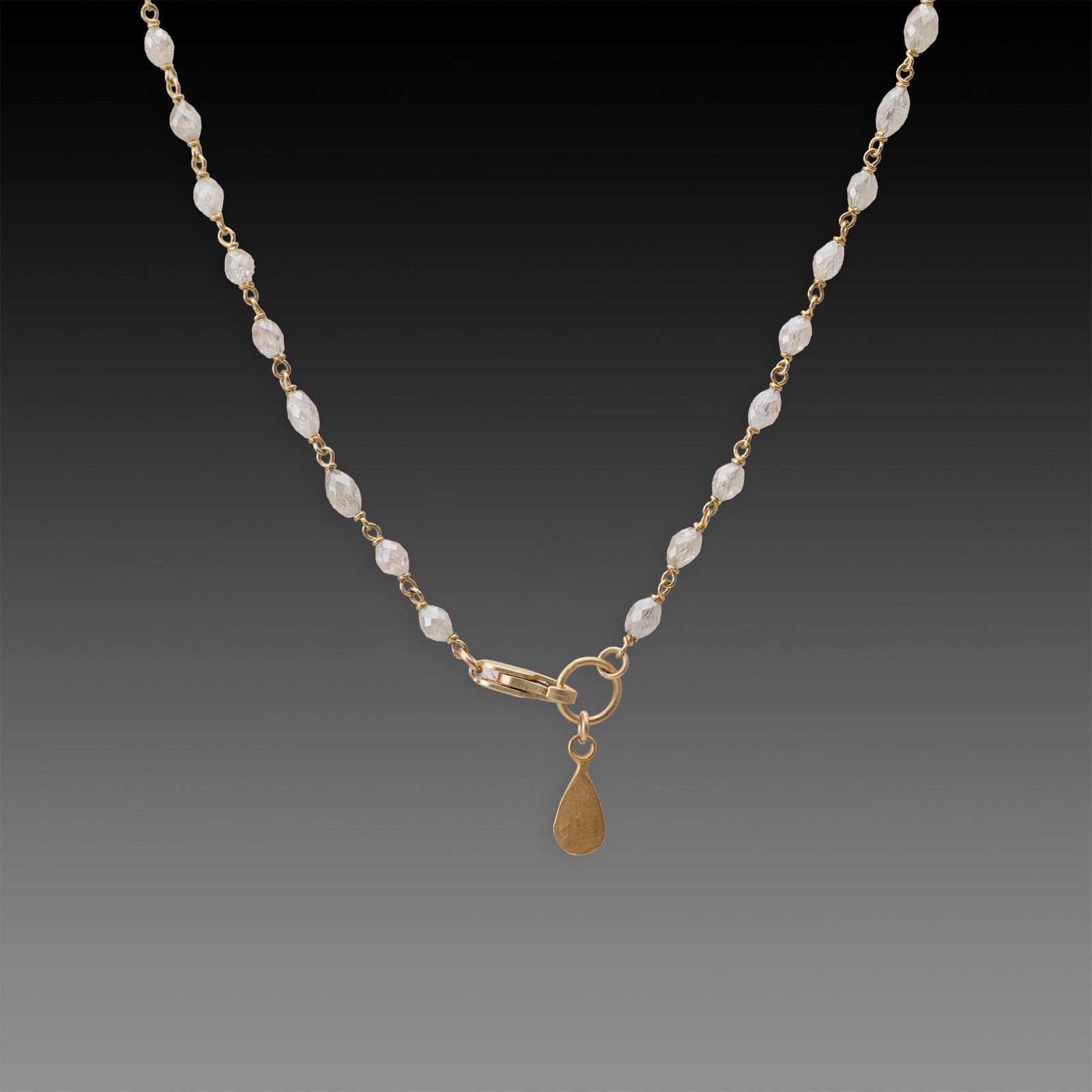 Twinkling Gray Diamond Necklace