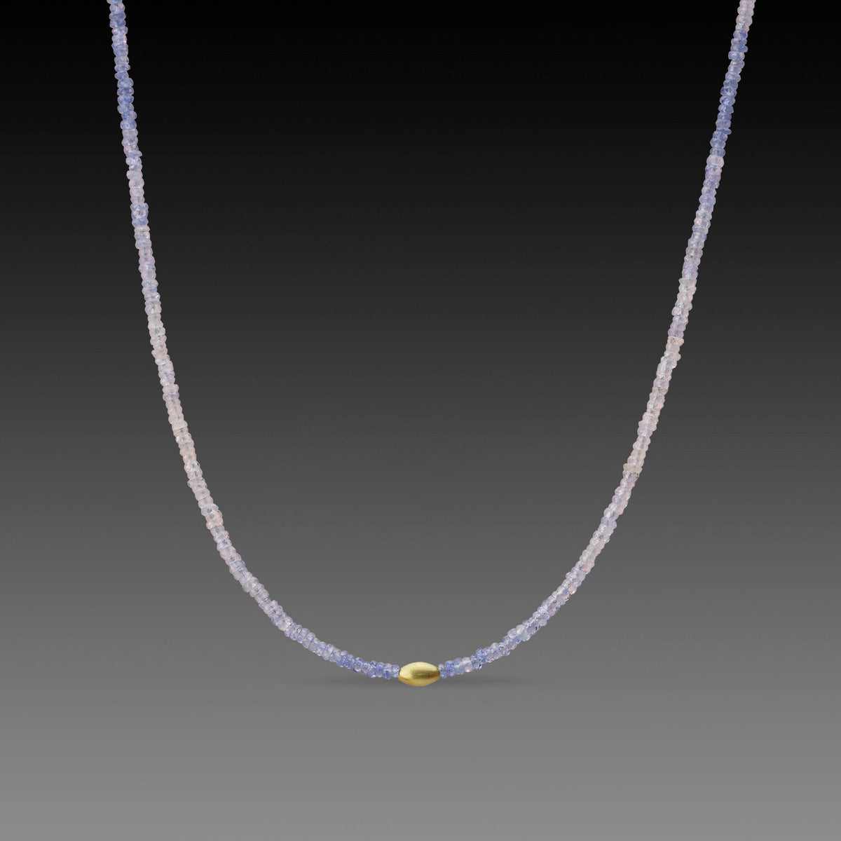 Ombre Sapphire Beaded Necklace