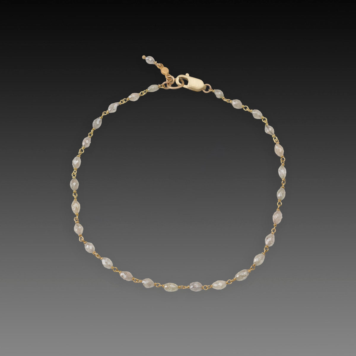 Twinkling Gray Diamond Bracelet