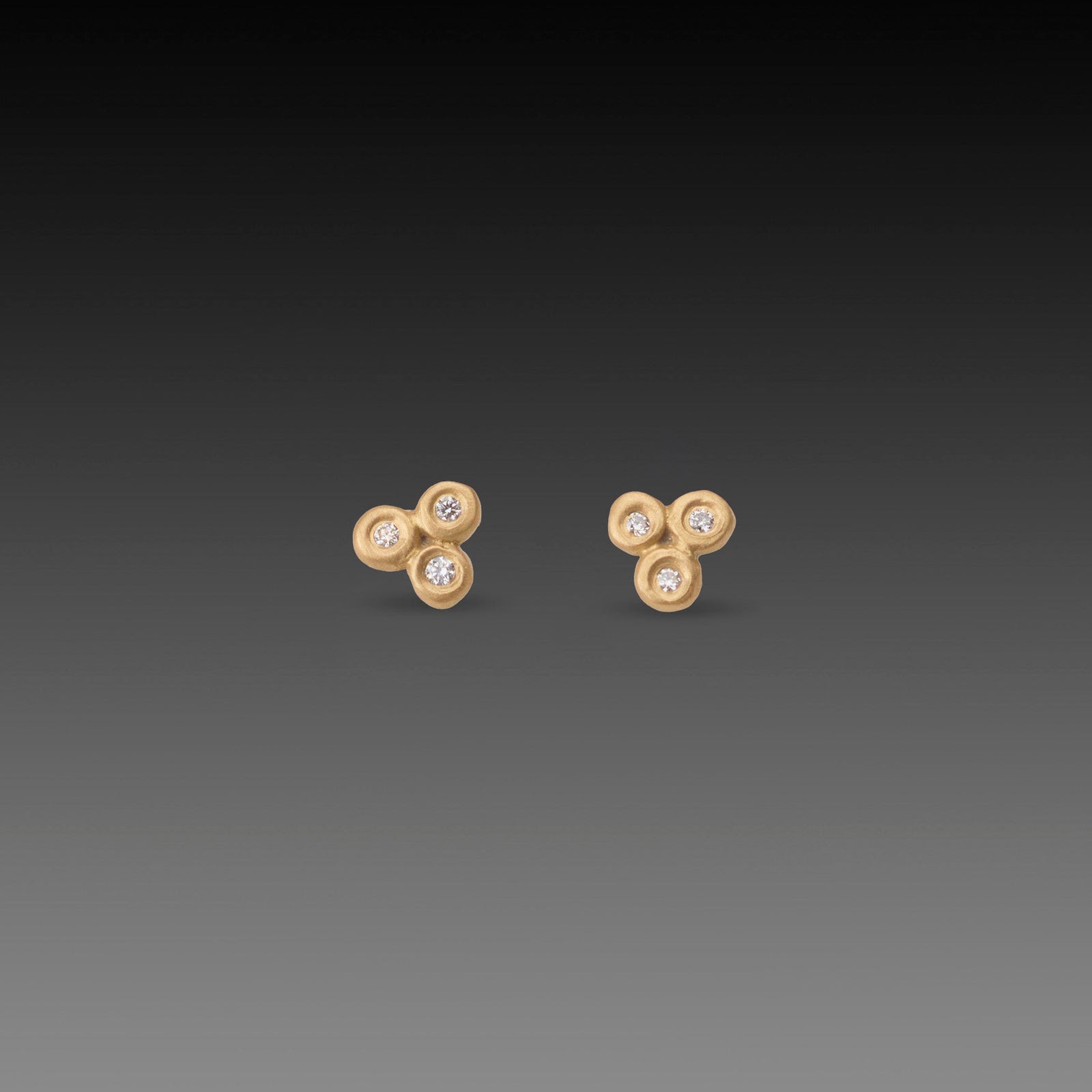 Tiny Diamond Trio Studs