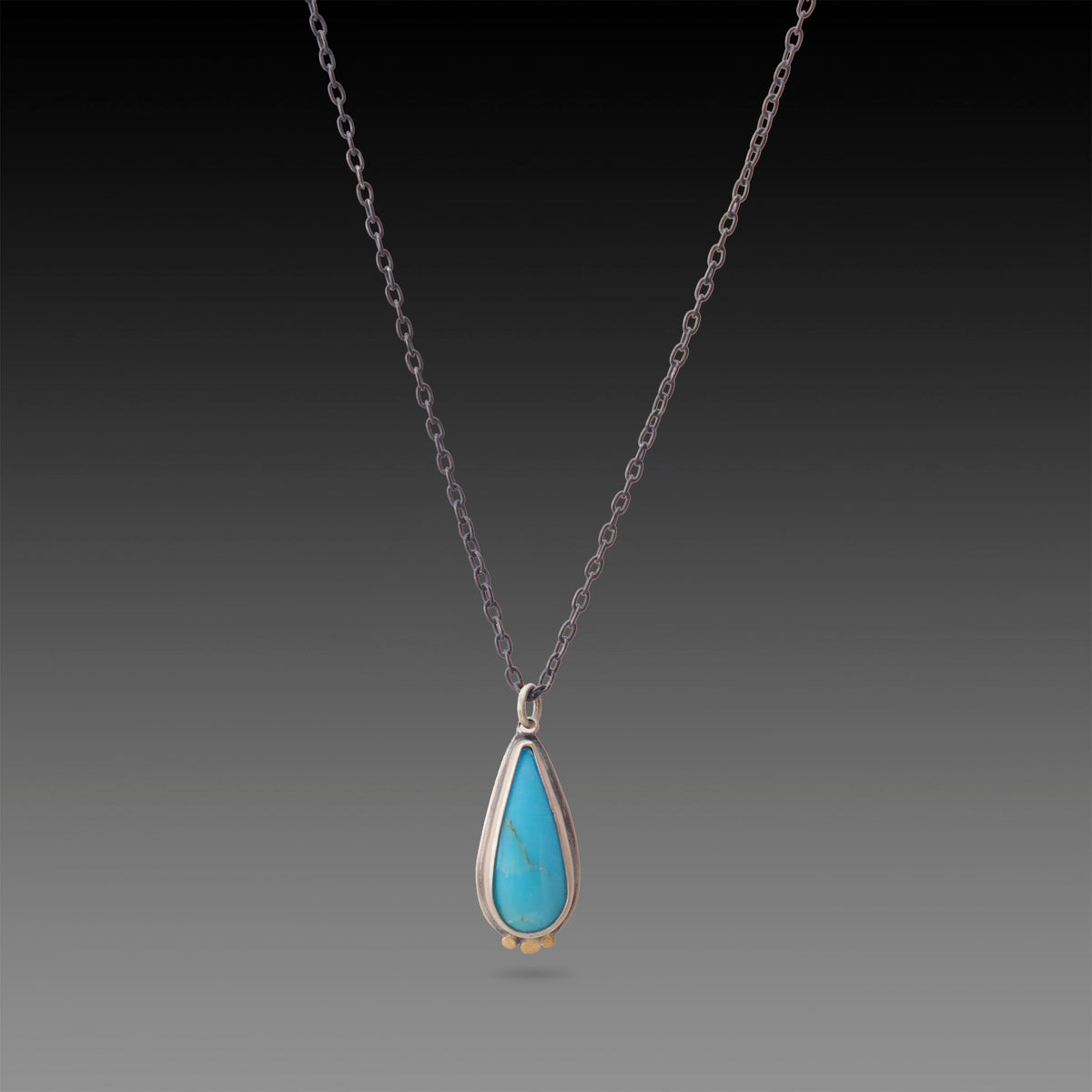 Turquoise Teardrop Necklace