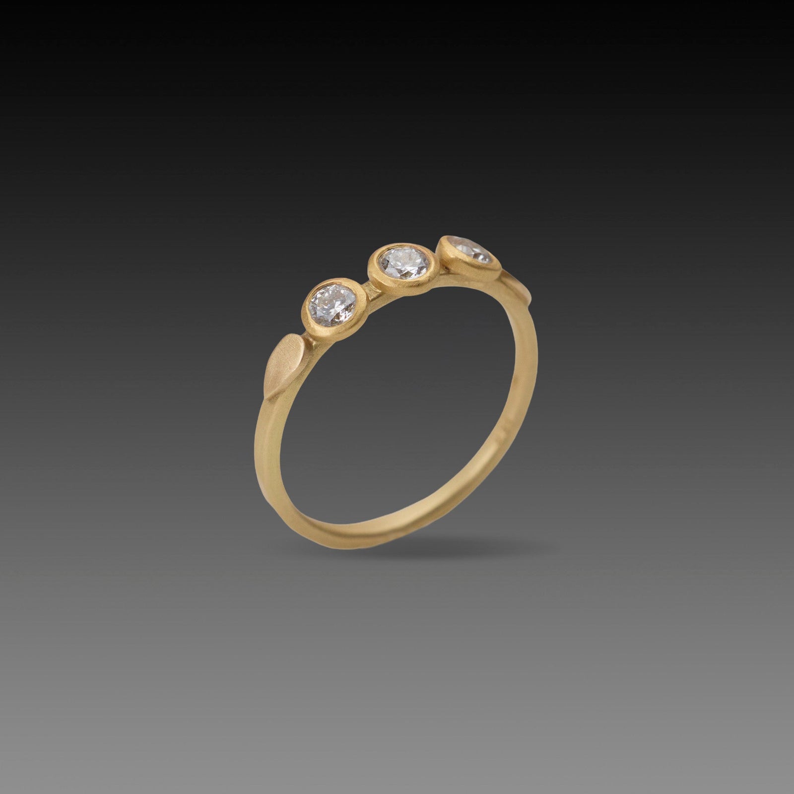 Diamond Leaf Ring
