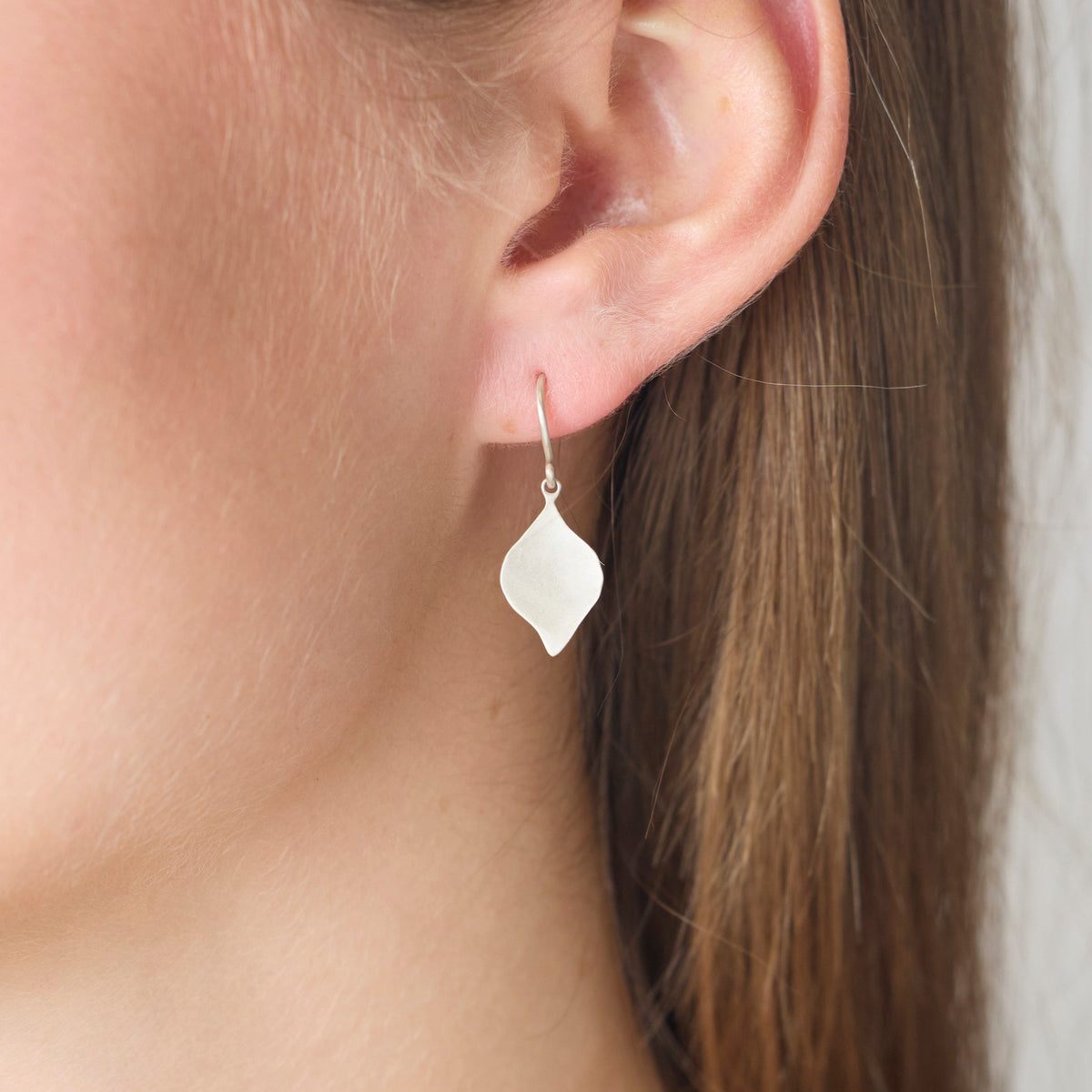 Silver Leaf Earrings