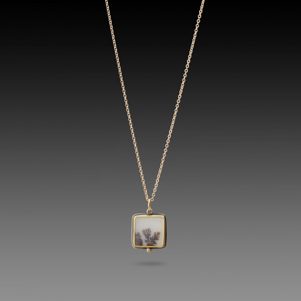 Petite Dendritic Agate Necklace