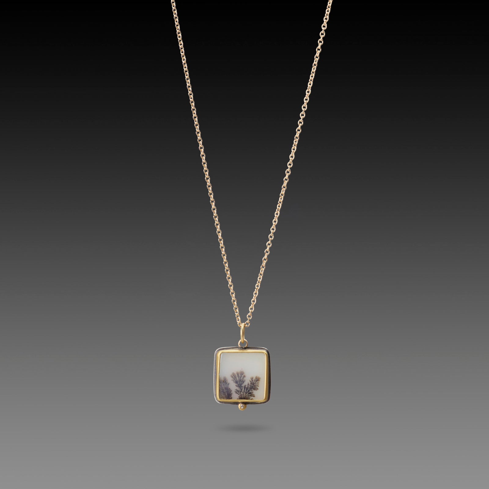Petite Dendritic Agate Necklace