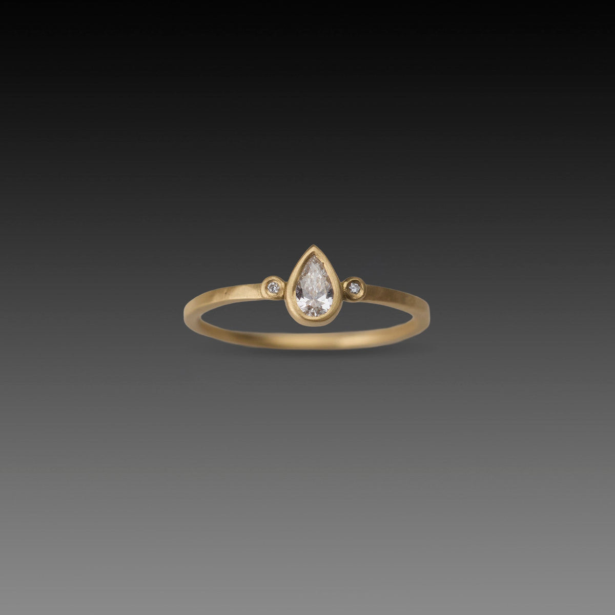 Petite Teardrop Diamond Ring