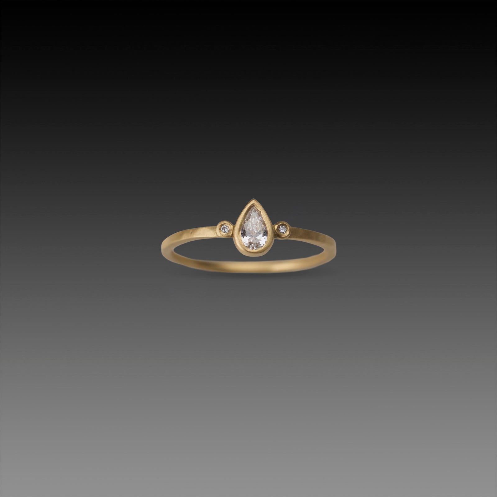 Petite Teardrop Diamond Ring