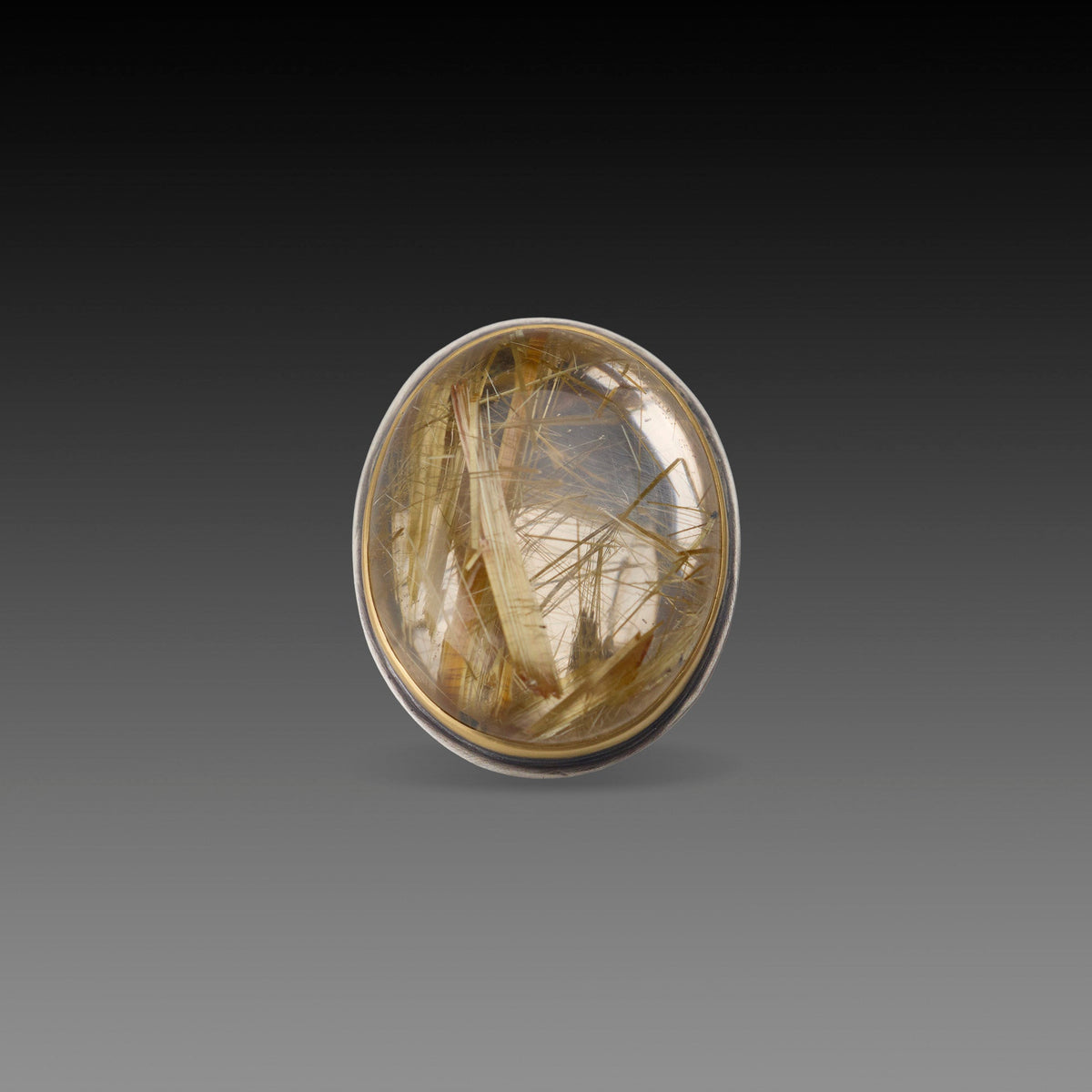 Rutilated Quartz Statement Ring