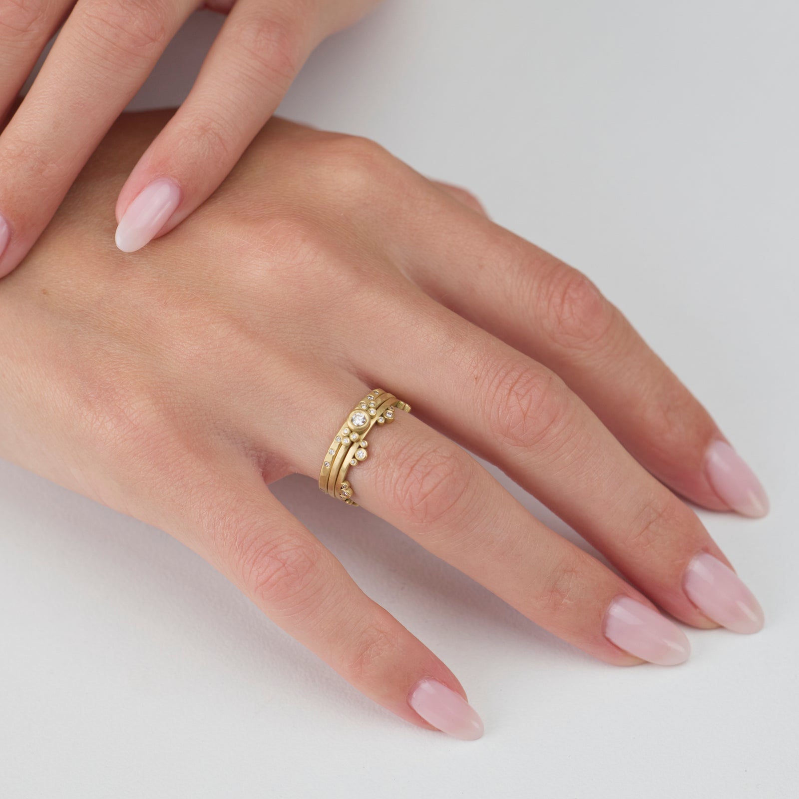 Petite Diamond Flourish Ring