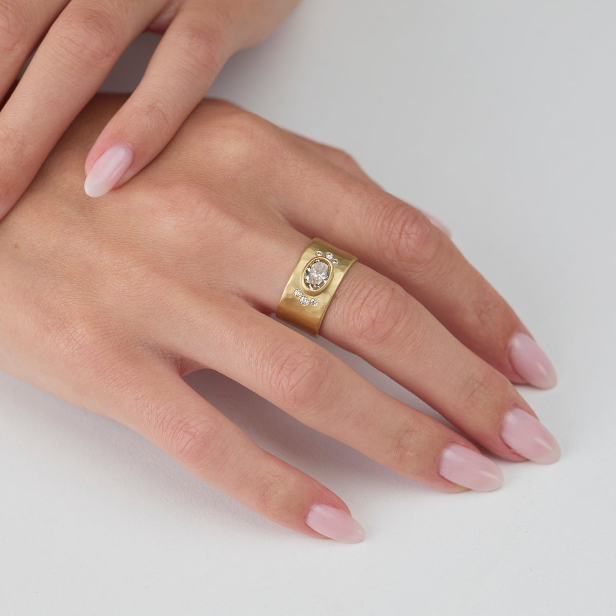 Champagne Diamond Radiance Ring