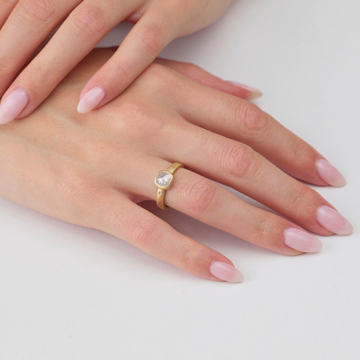 Gray Diamond Serenity Ring