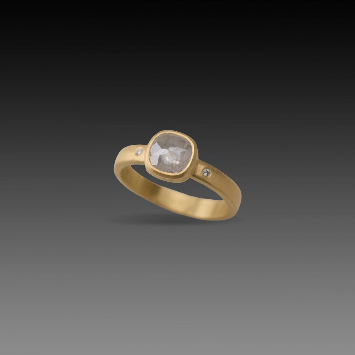 Gray Diamond Serenity Ring