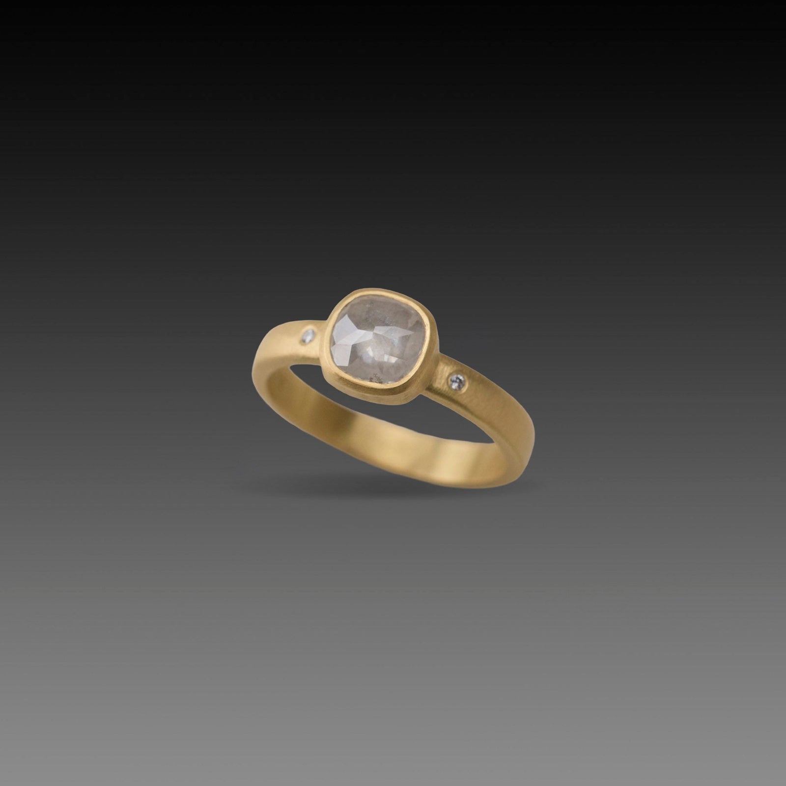 Gray Diamond Serenity Ring