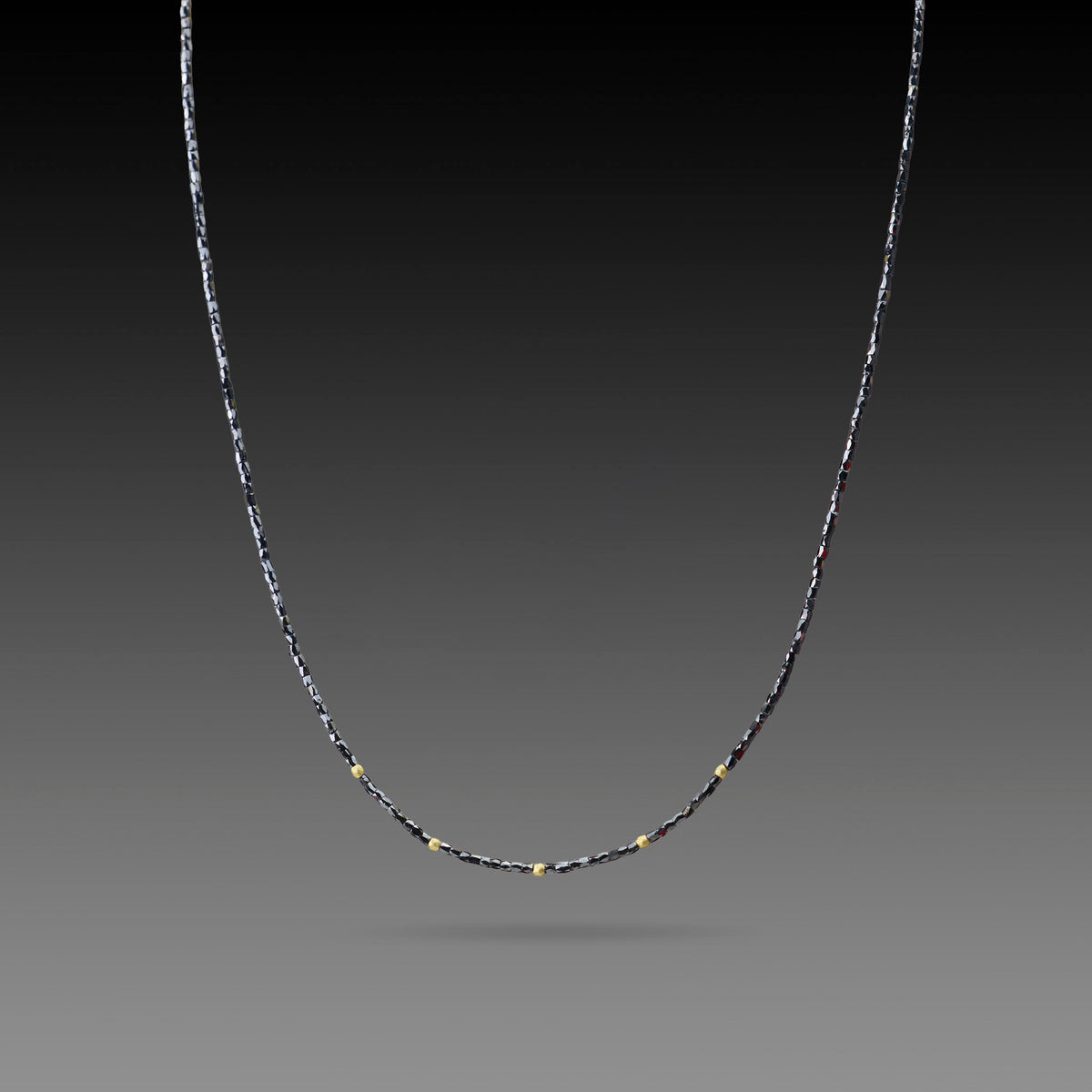 Black Diamond Beaded Necklace