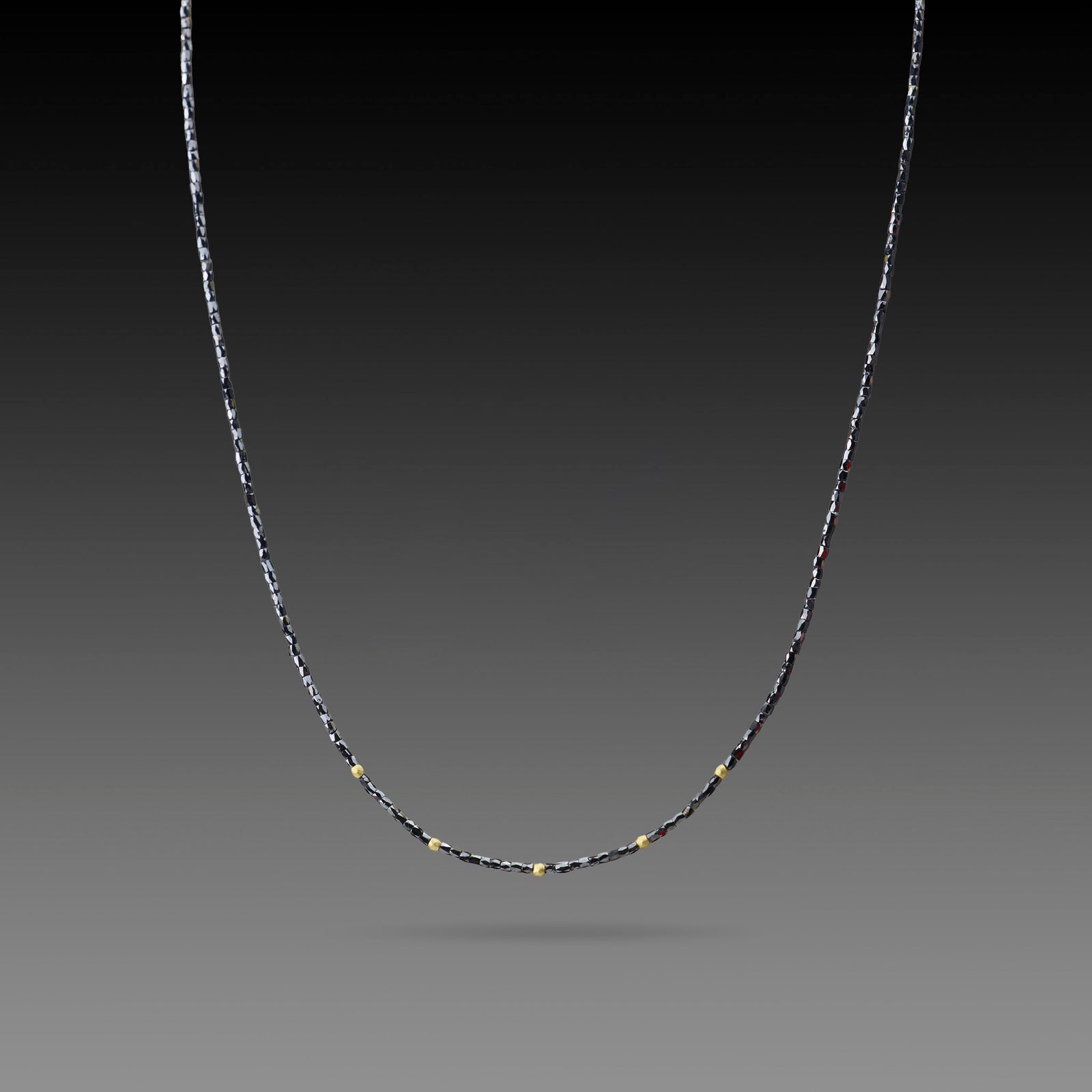 Black Diamond Beaded Necklace